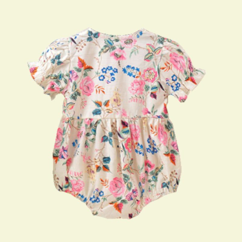 Baby Girls Floral Romper with Headband