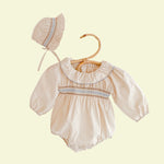 Load image into Gallery viewer, Baby Toddler Ruffled Long Sleeve Bodysuit with Hat (Available in 2 colours)
