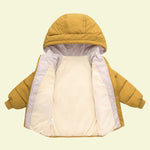 Load image into Gallery viewer, Kids hooded fleeced lined puffer jacket
